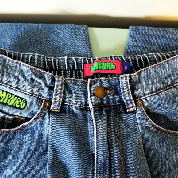 Empyre Tori 90s Medium Wash Denim Skate Jeans Size Small - Picture 13 of 14